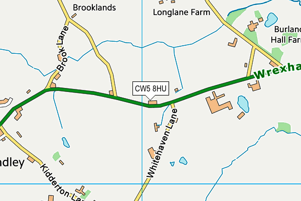CW5 8HU map - OS VectorMap District (Ordnance Survey) CW5 8HU map - OS VectorMap District (Ordnance Survey)