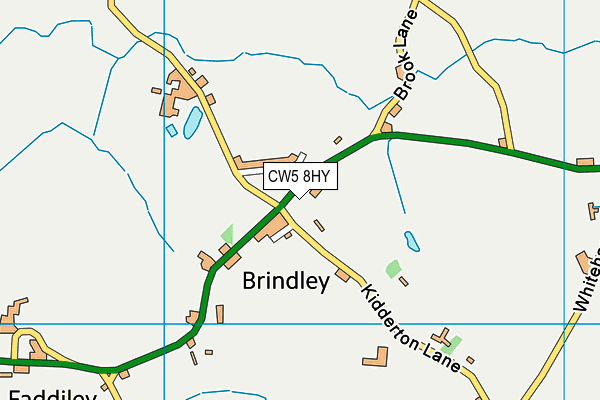CW5 8HY map - OS VectorMap District (Ordnance Survey) CW5 8HY map - OS VectorMap District (Ordnance Survey)