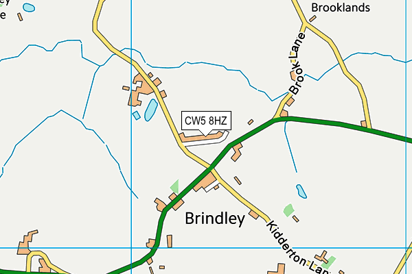 CW5 8HZ map - OS VectorMap District (Ordnance Survey) CW5 8HZ map - OS VectorMap District (Ordnance Survey)