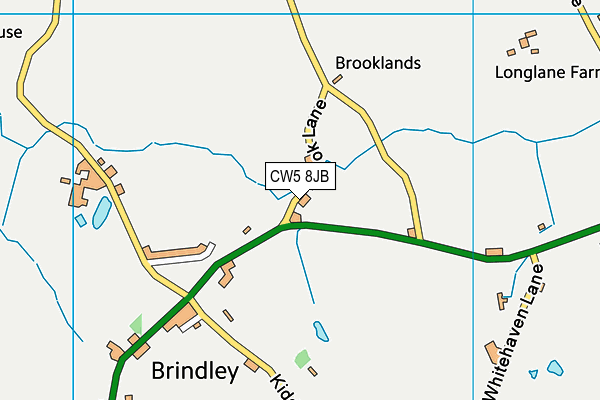 CW5 8JB map - OS VectorMap District (Ordnance Survey) CW5 8JB map - OS VectorMap District (Ordnance Survey)