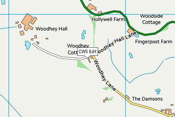 CW5 8JH map - OS VectorMap District (Ordnance Survey) CW5 8JH map - OS VectorMap District (Ordnance Survey)