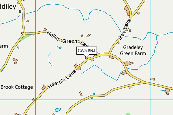 CW5 8NJ map - OS VectorMap District (Ordnance Survey) CW5 8NJ map - OS VectorMap District (Ordnance Survey)