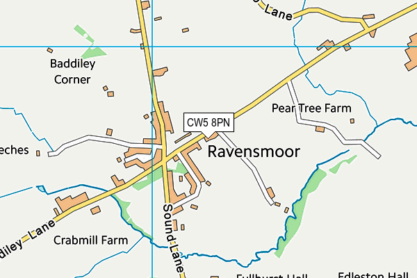 CW5 8PN map - OS VectorMap District (Ordnance Survey) CW5 8PN map - OS VectorMap District (Ordnance Survey)