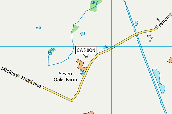 CW5 8QN map - OS VectorMap District (Ordnance Survey) CW5 8QN map - OS VectorMap District (Ordnance Survey)