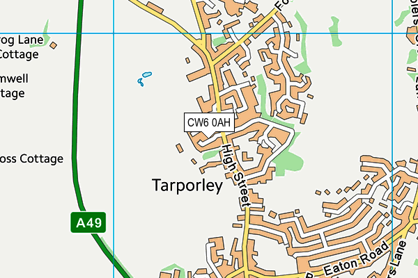 CW6 0AH map - OS VectorMap District (Ordnance Survey) CW6 0AH map - OS VectorMap District (Ordnance Survey)