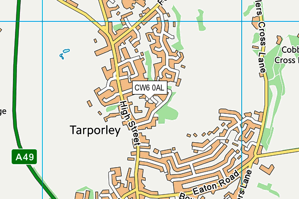CW6 0AL map - OS VectorMap District (Ordnance Survey) CW6 0AL map - OS VectorMap District (Ordnance Survey)