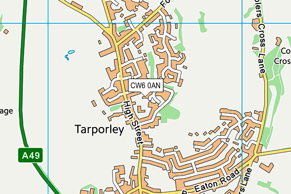 CW6 0AN map - OS VectorMap District (Ordnance Survey) CW6 0AN map - OS VectorMap District (Ordnance Survey)