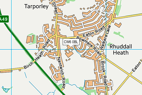CW6 0BL map - OS VectorMap District (Ordnance Survey) CW6 0BL map - OS VectorMap District (Ordnance Survey)
