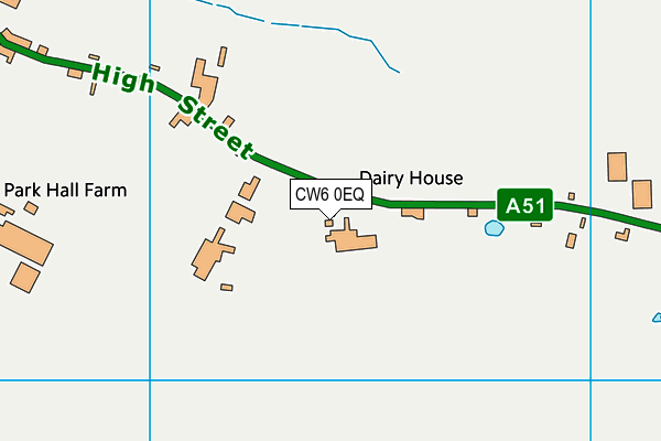 CW6 0EQ map - OS VectorMap District (Ordnance Survey) CW6 0EQ map - OS VectorMap District (Ordnance Survey)