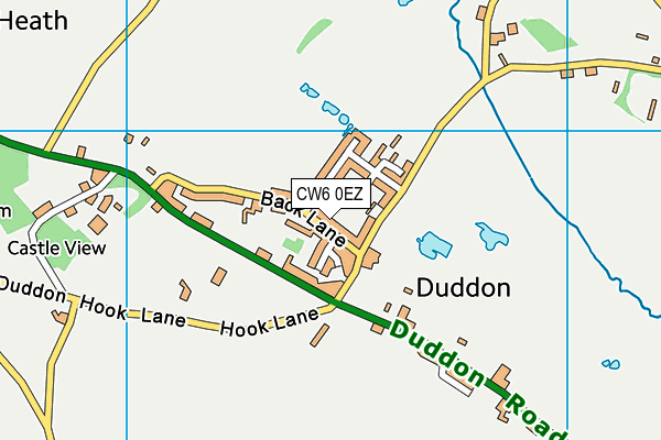CW6 0EZ map - OS VectorMap District (Ordnance Survey) CW6 0EZ map - OS VectorMap District (Ordnance Survey)