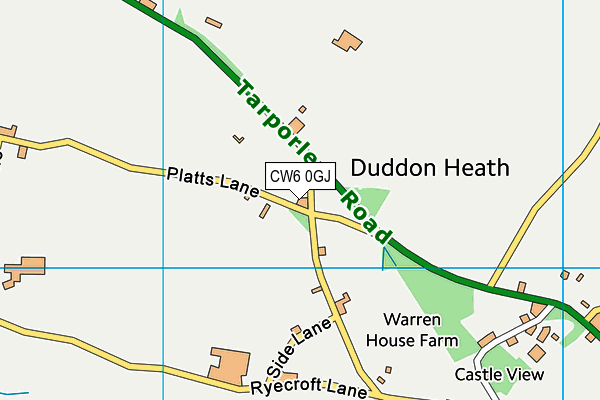 CW6 0GJ map - OS VectorMap District (Ordnance Survey) CW6 0GJ map - OS VectorMap District (Ordnance Survey)