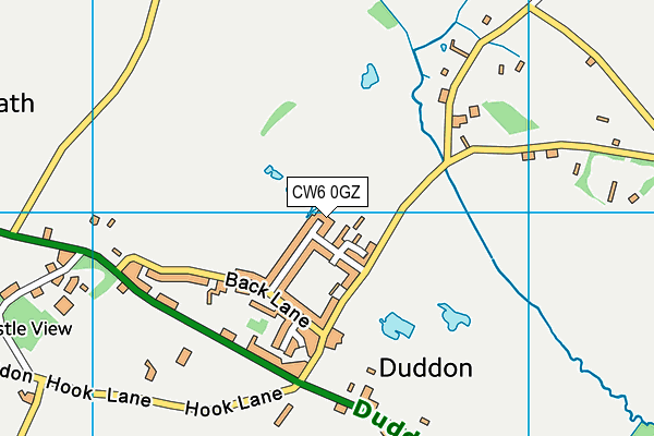 CW6 0GZ map - OS VectorMap District (Ordnance Survey) CW6 0GZ map - OS VectorMap District (Ordnance Survey)