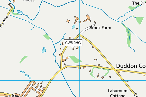 CW6 0HG map - OS VectorMap District (Ordnance Survey) CW6 0HG map - OS VectorMap District (Ordnance Survey)