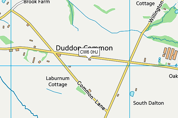 CW6 0HJ map - OS VectorMap District (Ordnance Survey) CW6 0HJ map - OS VectorMap District (Ordnance Survey)