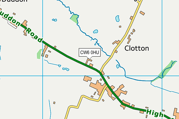 CW6 0HU map - OS VectorMap District (Ordnance Survey) CW6 0HU map - OS VectorMap District (Ordnance Survey)