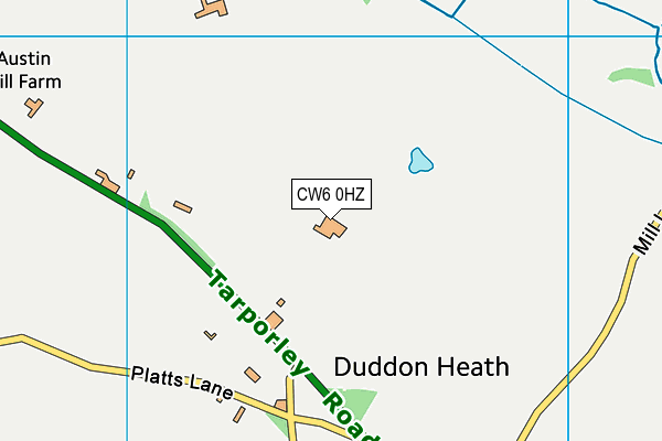 CW6 0HZ map - OS VectorMap District (Ordnance Survey) CW6 0HZ map - OS VectorMap District (Ordnance Survey)