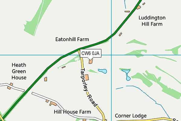 CW6 0JA map - OS VectorMap District (Ordnance Survey) CW6 0JA map - OS VectorMap District (Ordnance Survey)
