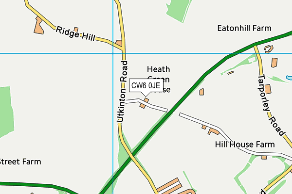 CW6 0JE map - OS VectorMap District (Ordnance Survey) CW6 0JE map - OS VectorMap District (Ordnance Survey)