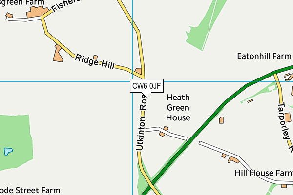 CW6 0JF map - OS VectorMap District (Ordnance Survey) CW6 0JF map - OS VectorMap District (Ordnance Survey)