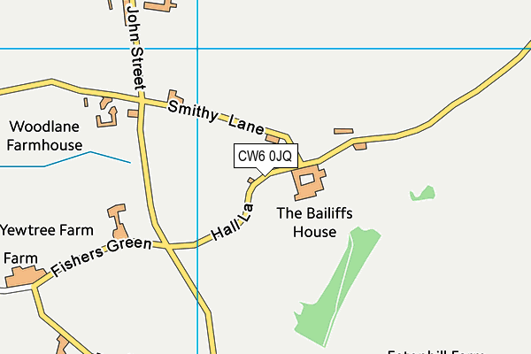 CW6 0JQ map - OS VectorMap District (Ordnance Survey) CW6 0JQ map - OS VectorMap District (Ordnance Survey)
