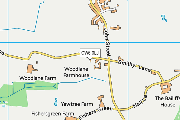 CW6 0LJ map - OS VectorMap District (Ordnance Survey) CW6 0LJ map - OS VectorMap District (Ordnance Survey)