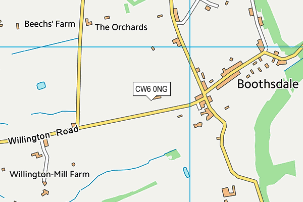 CW6 0NG map - OS VectorMap District (Ordnance Survey) CW6 0NG map - OS VectorMap District (Ordnance Survey)