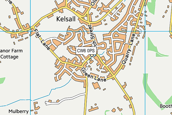 CW6 0PS map - OS VectorMap District (Ordnance Survey) CW6 0PS map - OS VectorMap District (Ordnance Survey)