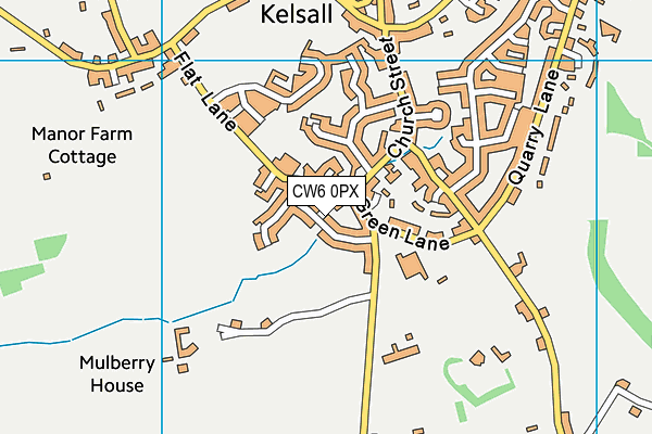 CW6 0PX map - OS VectorMap District (Ordnance Survey) CW6 0PX map - OS VectorMap District (Ordnance Survey)
