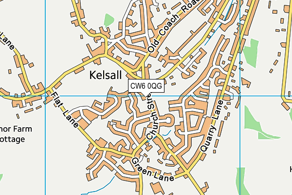 CW6 0QG map - OS VectorMap District (Ordnance Survey) CW6 0QG map - OS VectorMap District (Ordnance Survey)