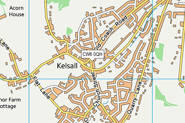 CW6 0QH map - OS VectorMap District (Ordnance Survey) CW6 0QH map - OS VectorMap District (Ordnance Survey)