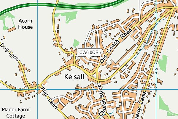 CW6 0QR map - OS VectorMap District (Ordnance Survey) CW6 0QR map - OS VectorMap District (Ordnance Survey)