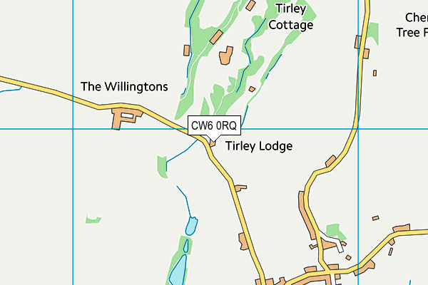CW6 0RQ map - OS VectorMap District (Ordnance Survey) CW6 0RQ map - OS VectorMap District (Ordnance Survey)