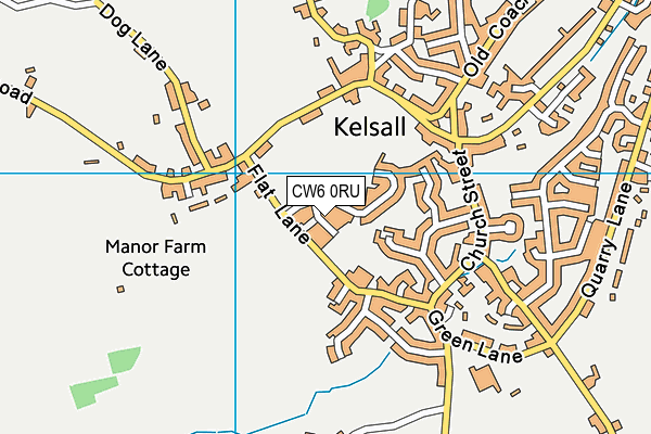 CW6 0RU map - OS VectorMap District (Ordnance Survey) CW6 0RU map - OS VectorMap District (Ordnance Survey)