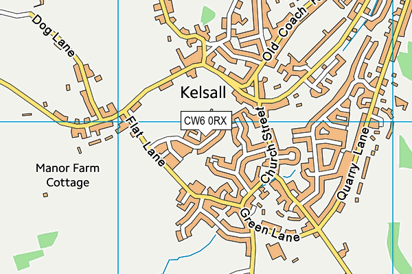 CW6 0RX map - OS VectorMap District (Ordnance Survey) CW6 0RX map - OS VectorMap District (Ordnance Survey)