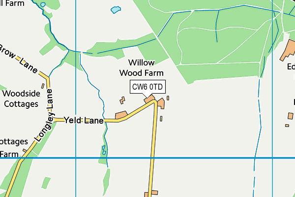 CW6 0TD map - OS VectorMap District (Ordnance Survey) CW6 0TD map - OS VectorMap District (Ordnance Survey)