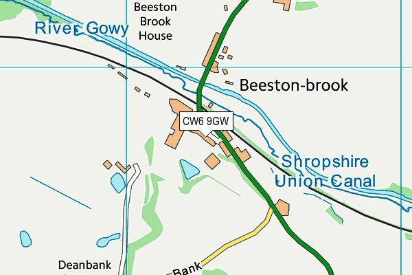CW6 9GW map - OS VectorMap District (Ordnance Survey) CW6 9GW map - OS VectorMap District (Ordnance Survey)