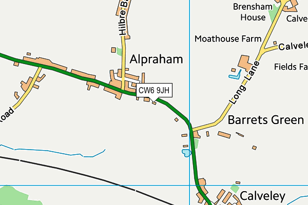 CW6 9JH map - OS VectorMap District (Ordnance Survey) CW6 9JH map - OS VectorMap District (Ordnance Survey)
