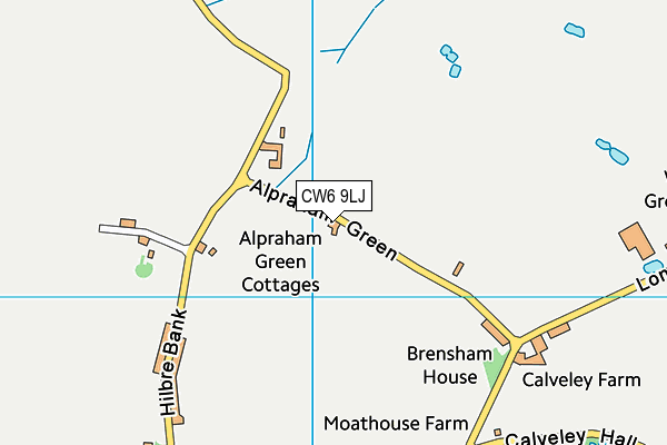 CW6 9LJ map - OS VectorMap District (Ordnance Survey) CW6 9LJ map - OS VectorMap District (Ordnance Survey)