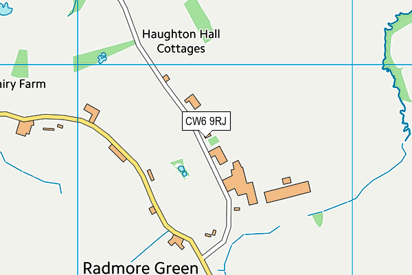 CW6 9RJ map - OS VectorMap District (Ordnance Survey) CW6 9RJ map - OS VectorMap District (Ordnance Survey)