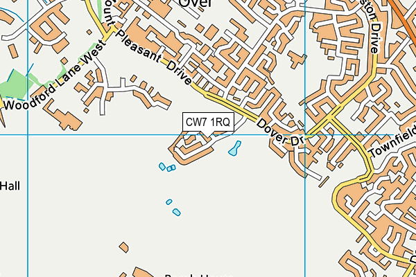 CW7 1RQ map - OS VectorMap District (Ordnance Survey) CW7 1RQ map - OS VectorMap District (Ordnance Survey)