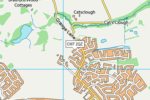 CW7 2QZ map - OS VectorMap District (Ordnance Survey) CW7 2QZ map - OS VectorMap District (Ordnance Survey)