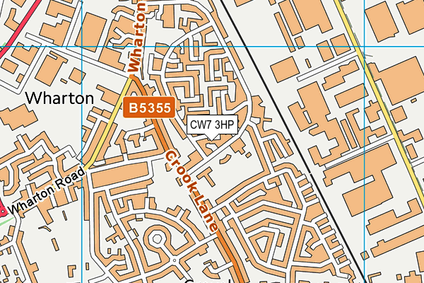 CW7 3HP map - OS VectorMap District (Ordnance Survey) CW7 3HP map - OS VectorMap District (Ordnance Survey)
