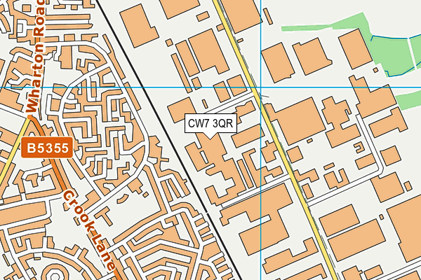 CW7 3QR map - OS VectorMap District (Ordnance Survey) CW7 3QR map - OS VectorMap District (Ordnance Survey)