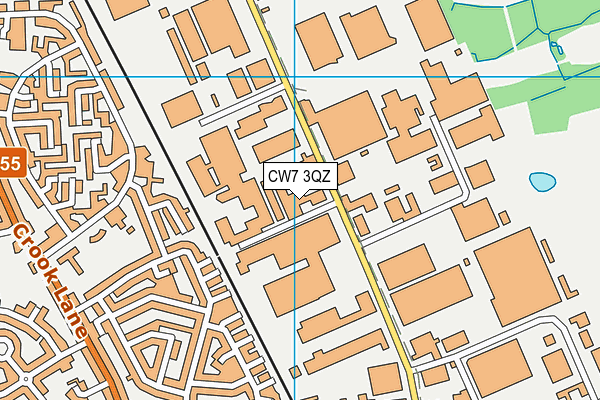 CW7 3QZ map - OS VectorMap District (Ordnance Survey) CW7 3QZ map - OS VectorMap District (Ordnance Survey)