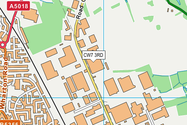 CW7 3RD map - OS VectorMap District (Ordnance Survey) CW7 3RD map - OS VectorMap District (Ordnance Survey)