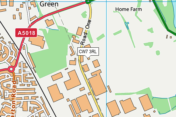CW7 3RL map - OS VectorMap District (Ordnance Survey) CW7 3RL map - OS VectorMap District (Ordnance Survey)