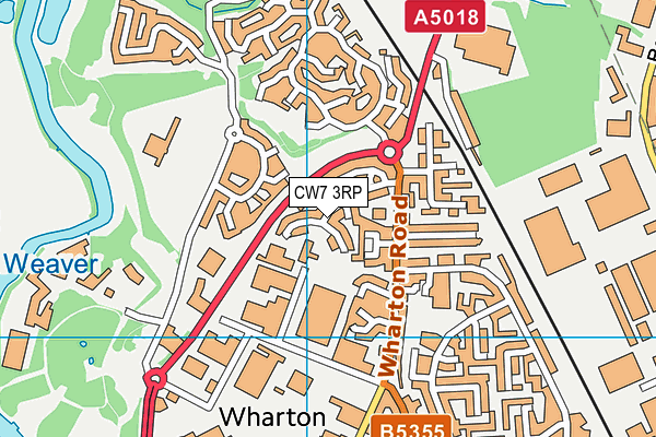 CW7 3RP map - OS VectorMap District (Ordnance Survey) CW7 3RP map - OS VectorMap District (Ordnance Survey)