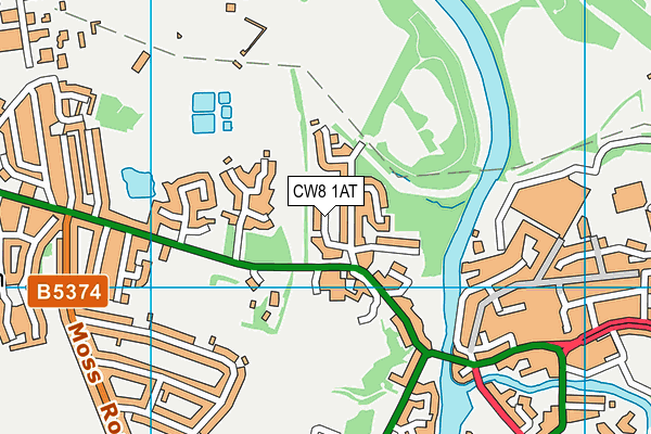 CW8 1AT map - OS VectorMap District (Ordnance Survey) CW8 1AT map - OS VectorMap District (Ordnance Survey)