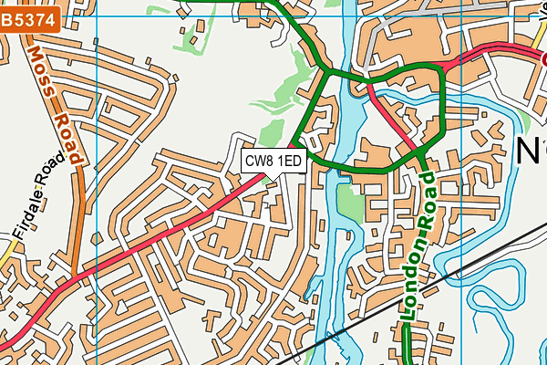 CW8 1ED map - OS VectorMap District (Ordnance Survey) CW8 1ED map - OS VectorMap District (Ordnance Survey)