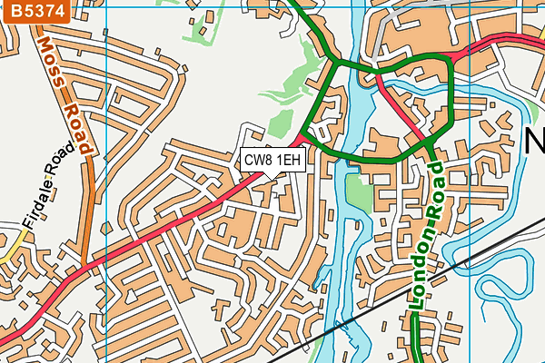 CW8 1EH map - OS VectorMap District (Ordnance Survey) CW8 1EH map - OS VectorMap District (Ordnance Survey)
